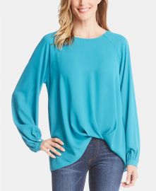 Karen Kane Long-Sleeve Twist-Hem Top at Macys